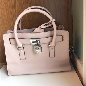 Michael Kors East West Saffiano Hamilton Satchel